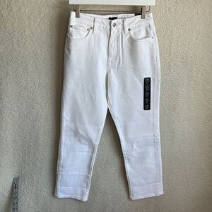 J Crew‎ Curvy Essential Straight Leg Jeans Womens Size 27 White